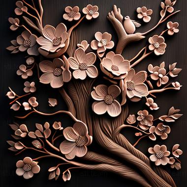 3D model st cherry blossoms (STL)